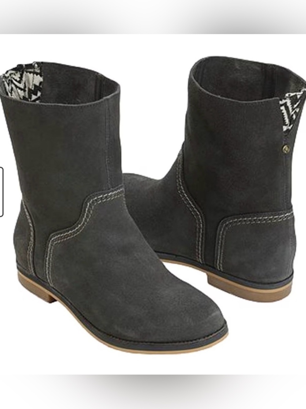 Reef Suede Desert Boots Gray Ankle Booties Size 6 Casual Comfort